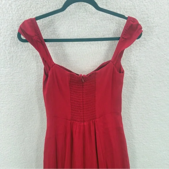 Reformation Bryson Dress in Cherry Red New Size O - Picture 5 of 14